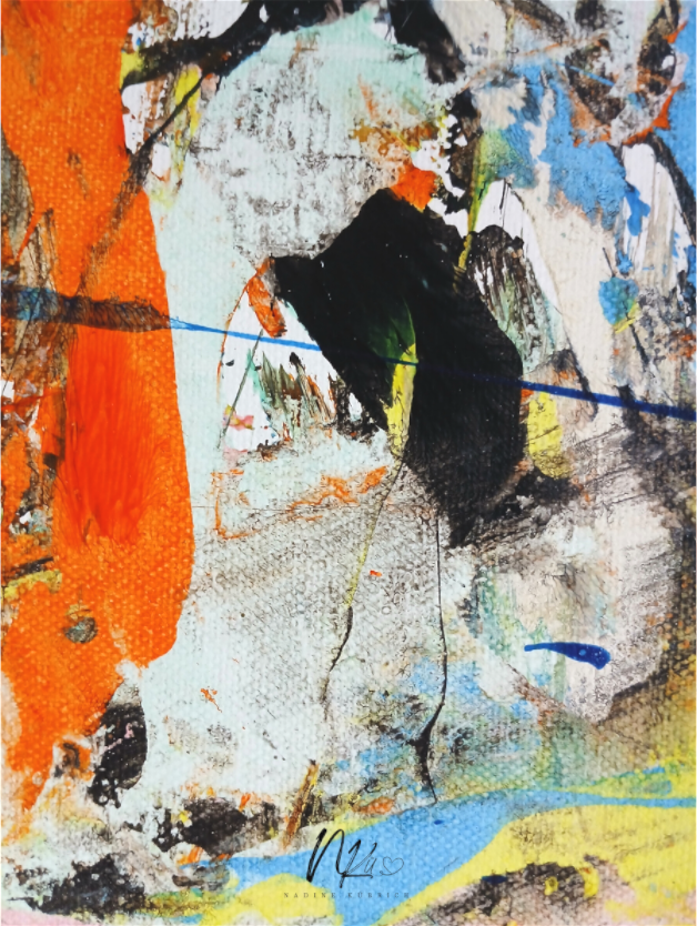 Original Fine ART Print 'Die Hüterin der Momente' aus dem Werk 'Beam Me up - Liberty der Künstlerin Nadine Kübrich, Galerie Farbspiel. Abstraktes Statement Piece für anspruchsvolle Interieurs.