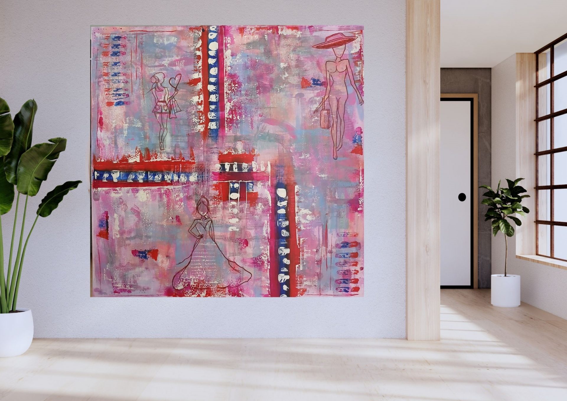 Silhouetten im Farbspiel - Designbeispiel Nr. 3