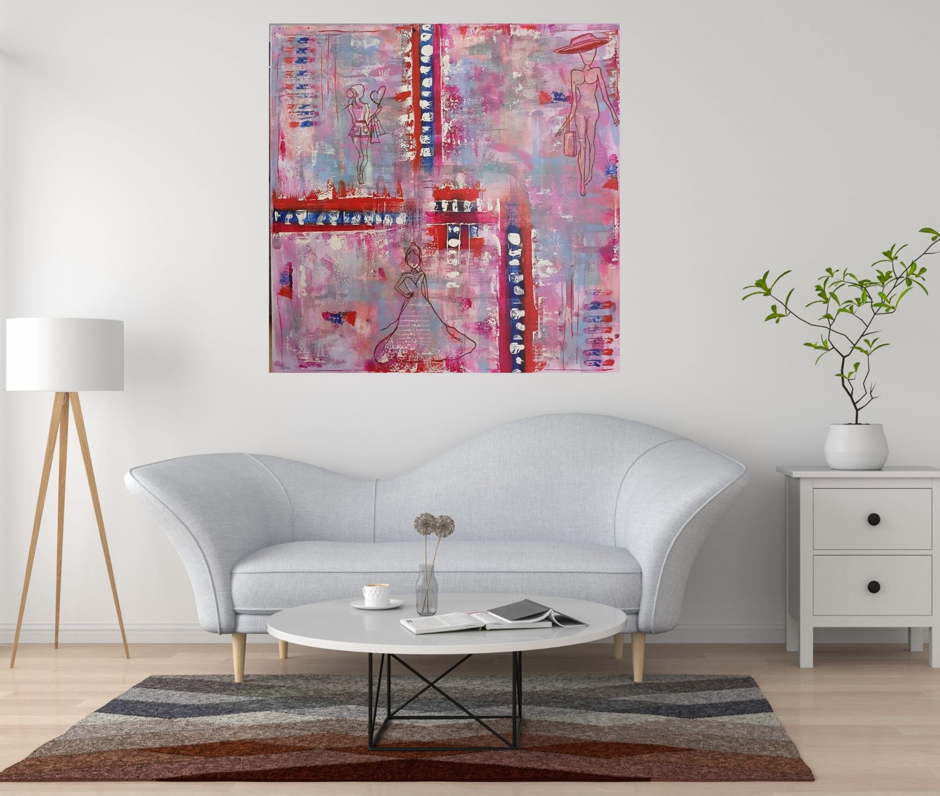 Silhouetten im Farbspiel - Designbeispiel Nr. 2