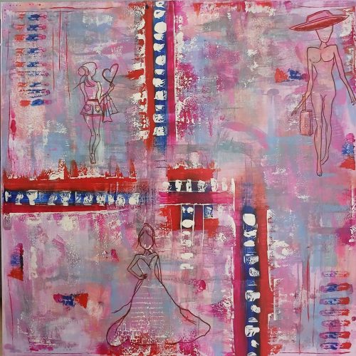 Silhouetten im Farbspiel