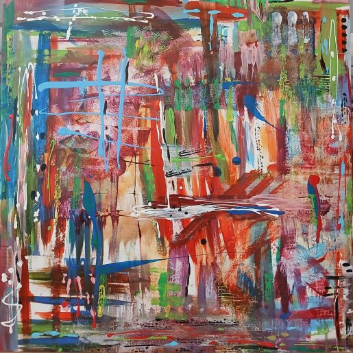 Abstraktes Kunstwerk Unikat zum Verkauf