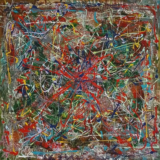 Abstraktes Kunstwerk Unikat zum Verkauf